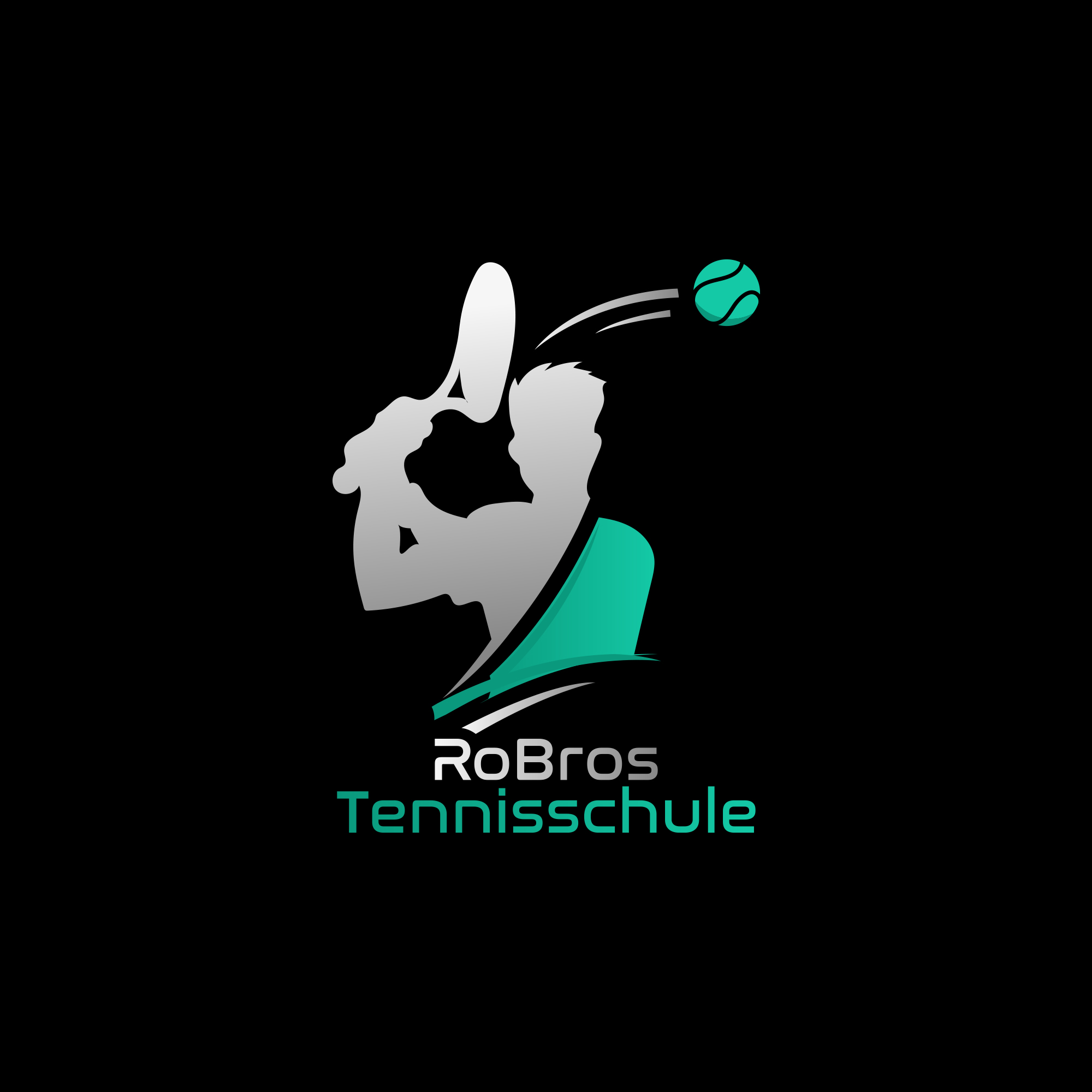 RoBros Tennisschule – vollständiges Logo